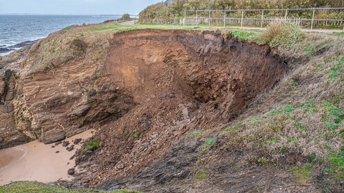Eboulement de la falaise de Congrigoux